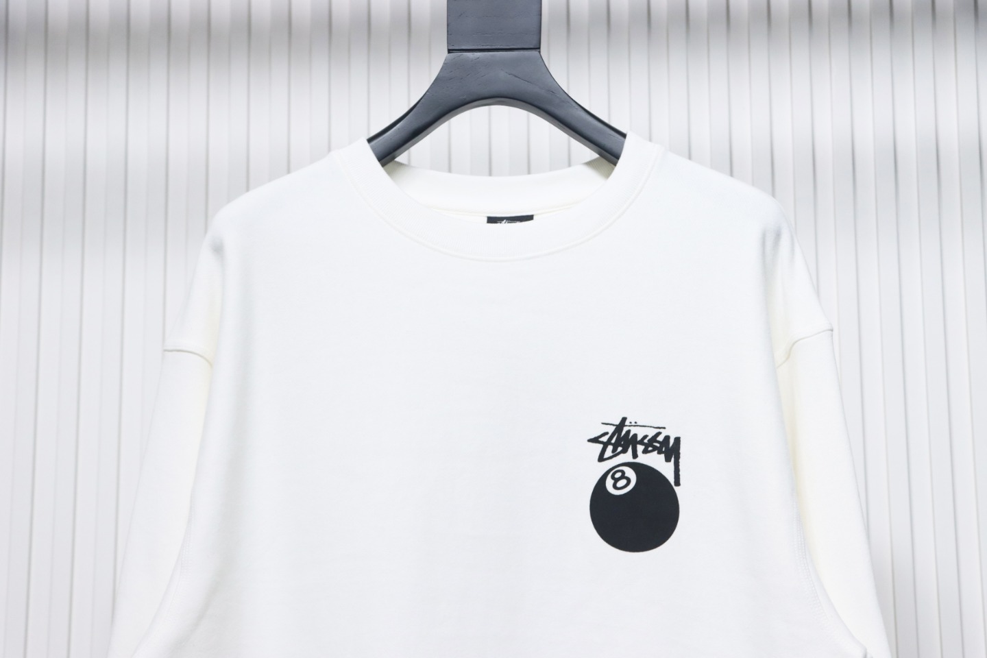     Stussy 24FW Black 8 Crew Sweatshirt