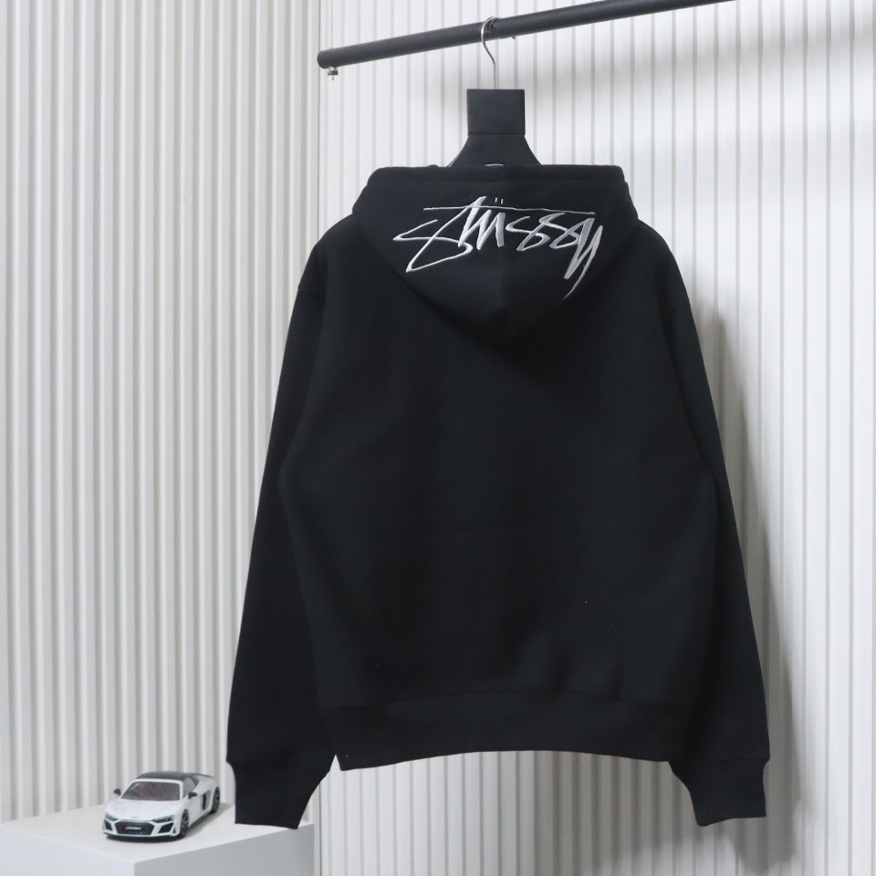     Stussy Letter Logo Embroidery Hoodie 