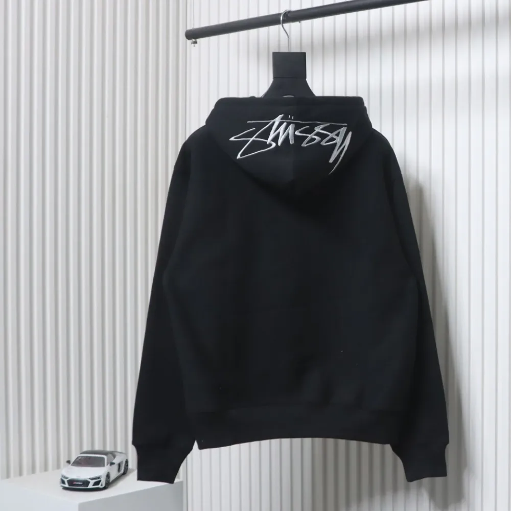 Top Quality Stussy Letter Logo Embroidery Hoodie 