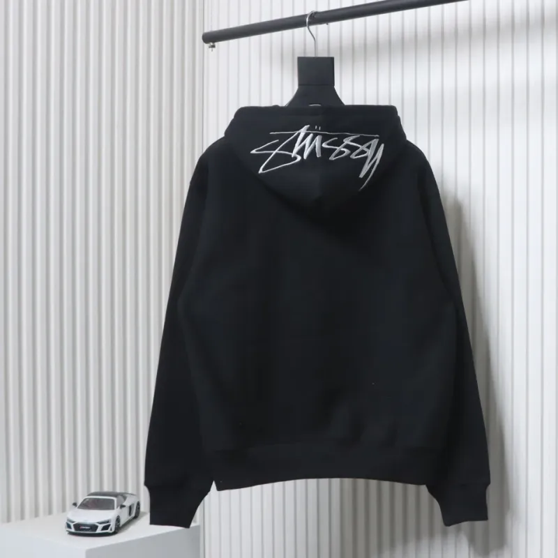Top Quality Stussy Letter Logo Embroidery Hoodie 