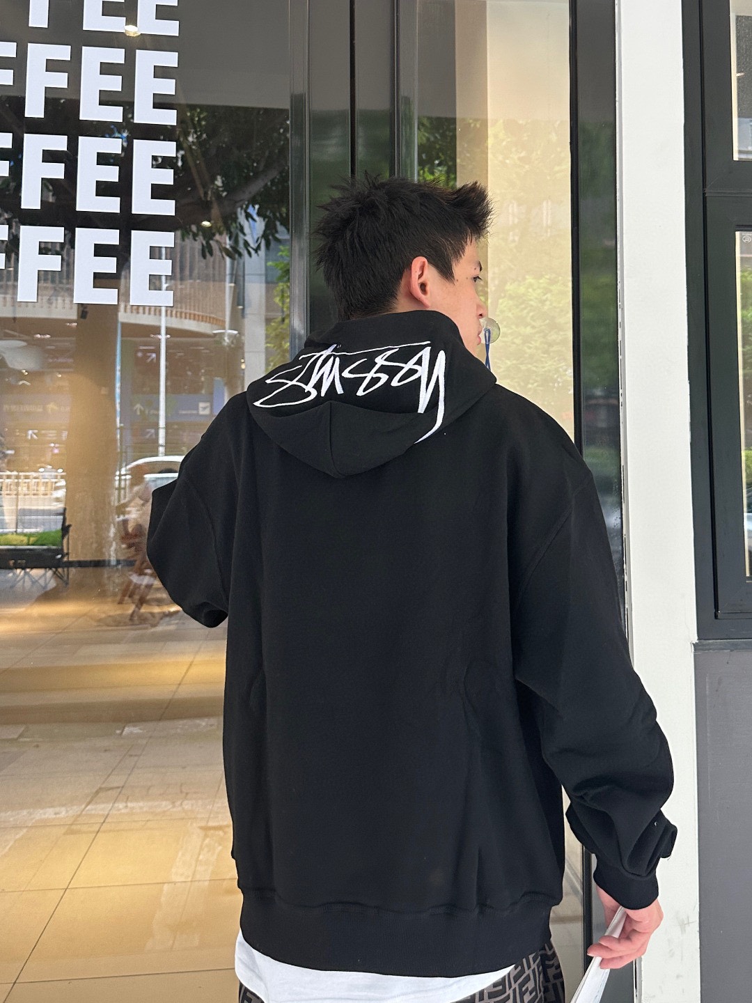     Stussy Letter Logo Embroidery Hoodie 