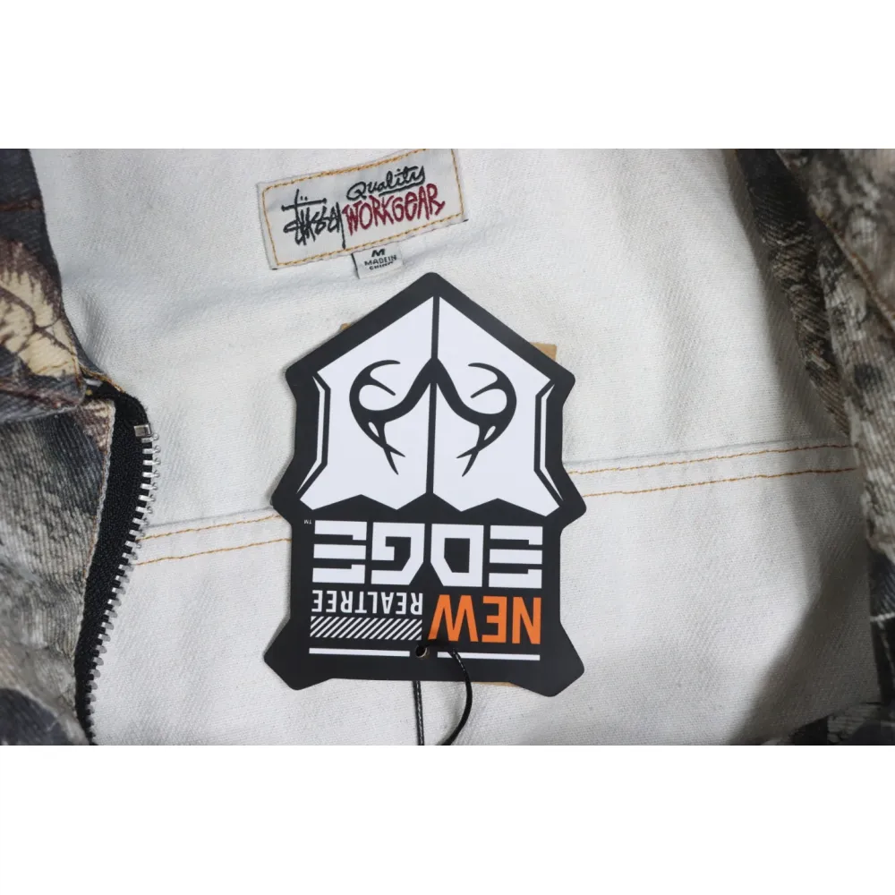 Top Quality Stussy Maple Leaf Zip Work Jacket 