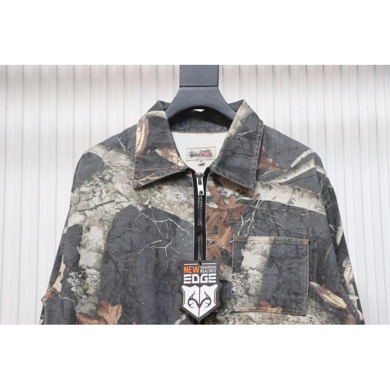 Top Quality Stussy Maple Leaf Zip Work Jacket 