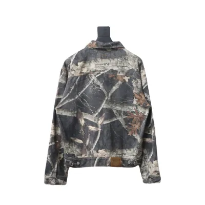 Top Quality Stussy Maple Leaf Zip Work Jacket  02