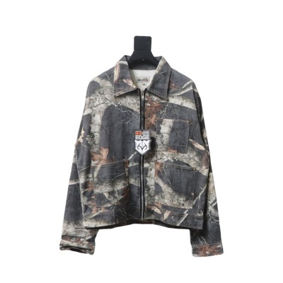 Top Quality Stussy Maple Leaf Zip Work Jacket  01