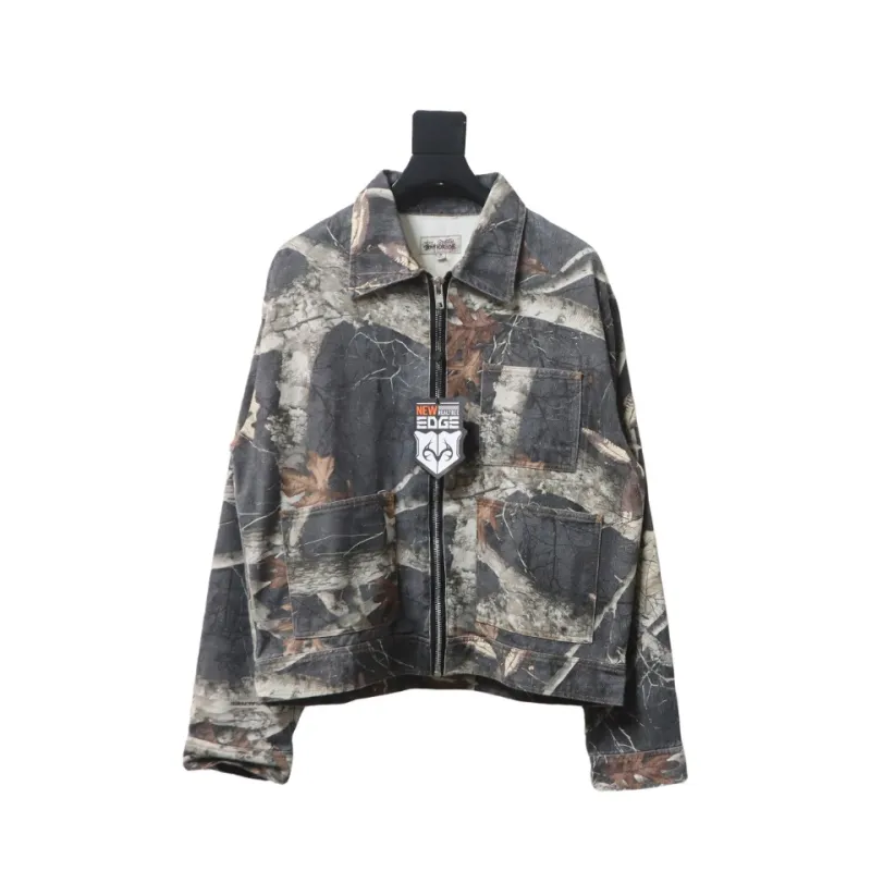 Top Quality Stussy Maple Leaf Zip Work Jacket 