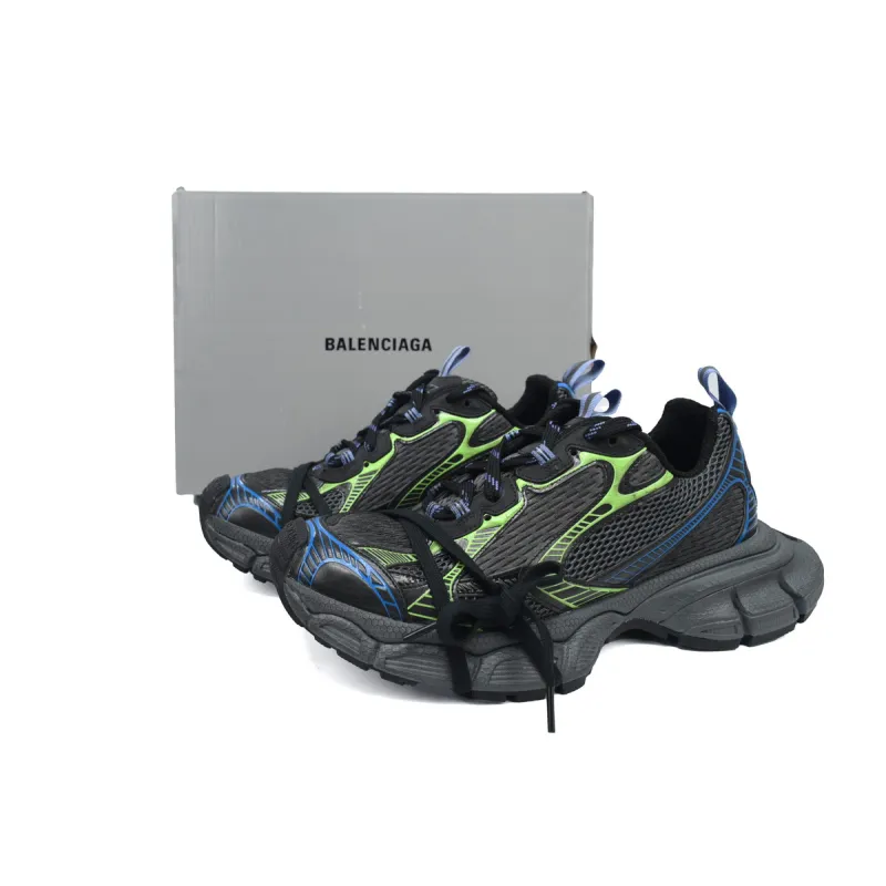 Balenciaga Black Green Blue 734731 W3XDC 0235 