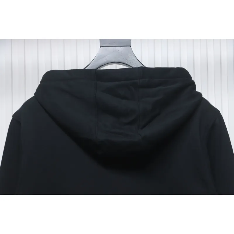 Top Quality Burberry 21Fw Check Hooded Jacket Black 