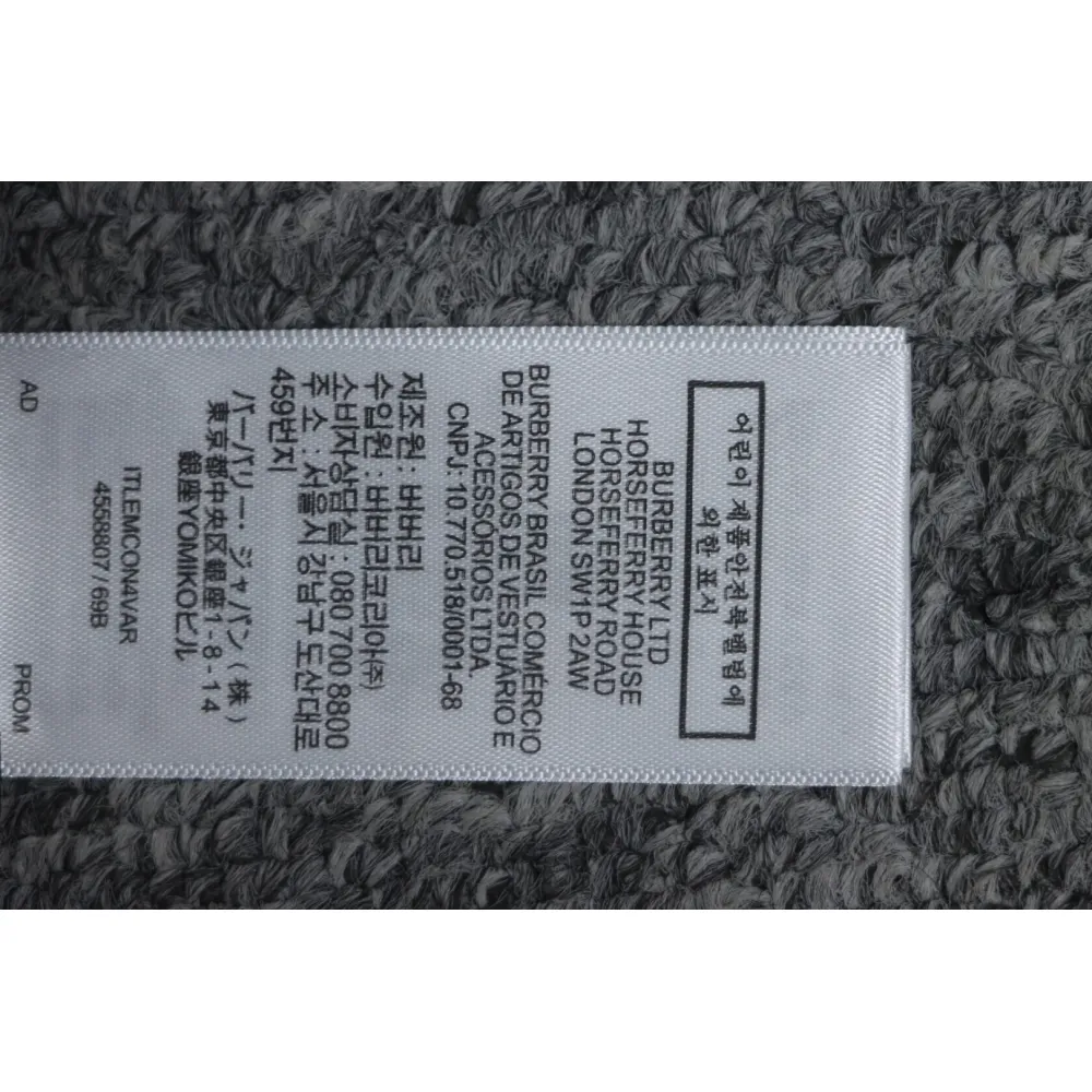 Top Quality Burberry 21Fw Check Hooded Jacket Grey 