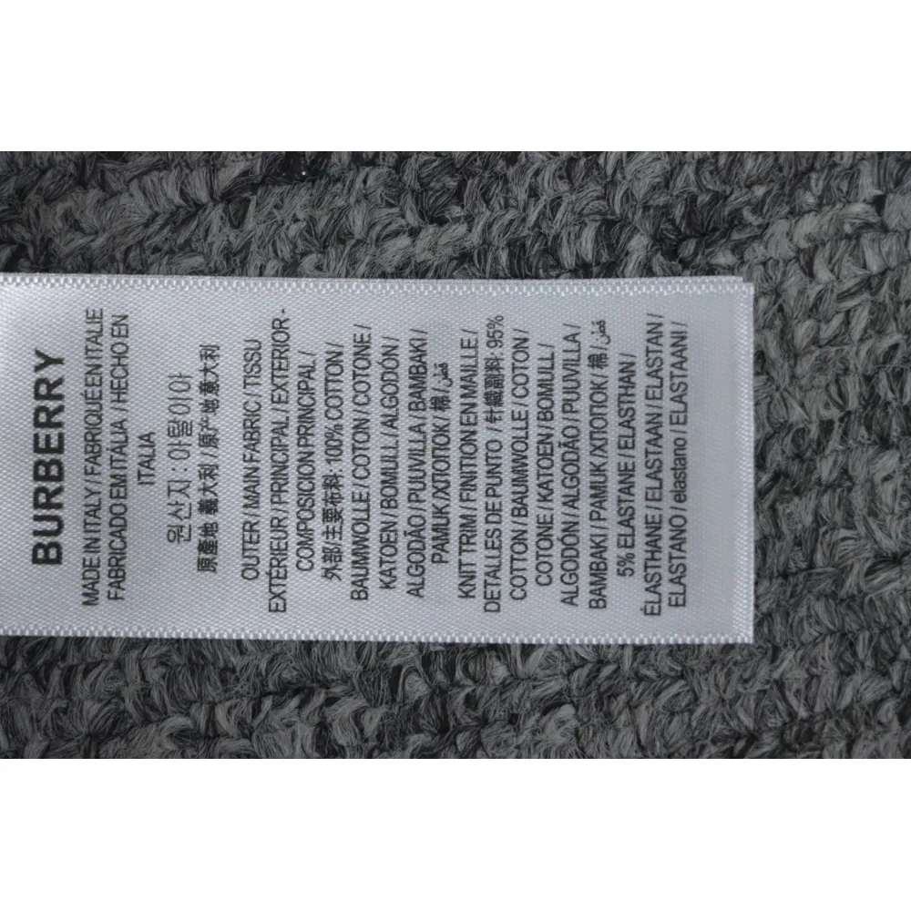 Top Quality Burberry 21Fw Check Hooded Jacket Grey 