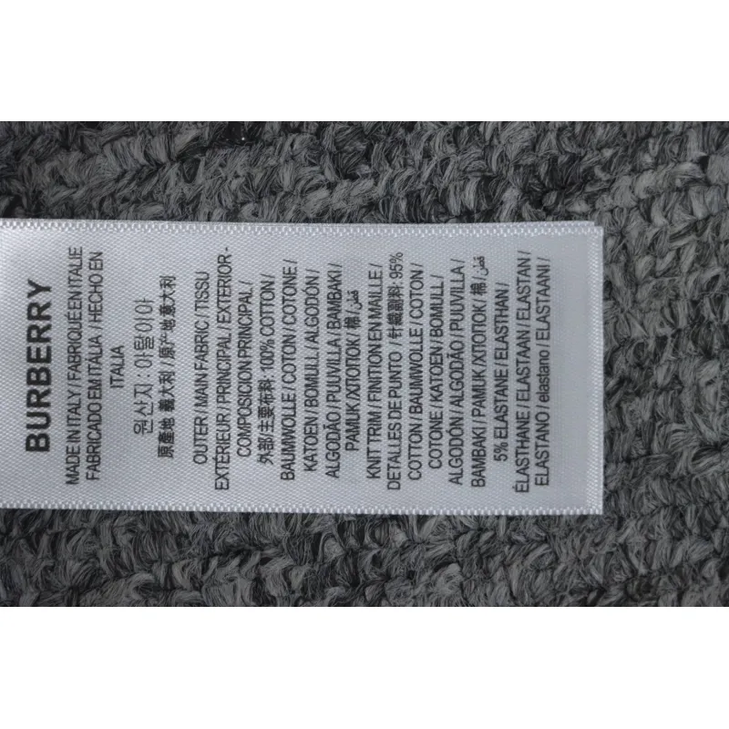 Top Quality Burberry 21Fw Check Hooded Jacket Grey 
