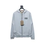 Top Quality Burberry 21Fw Check Hooded Jacket Grey 