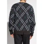 Top Quality Burberry 24Fw Twill Crew Neck Sweater 