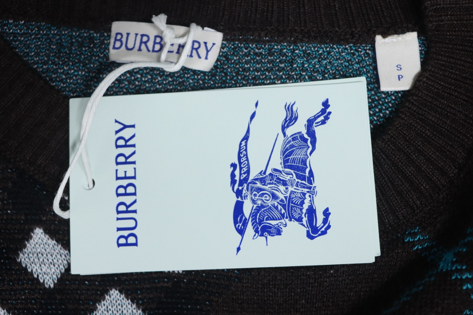     Burberry 24Fw Twill Crew Neck Sweater 