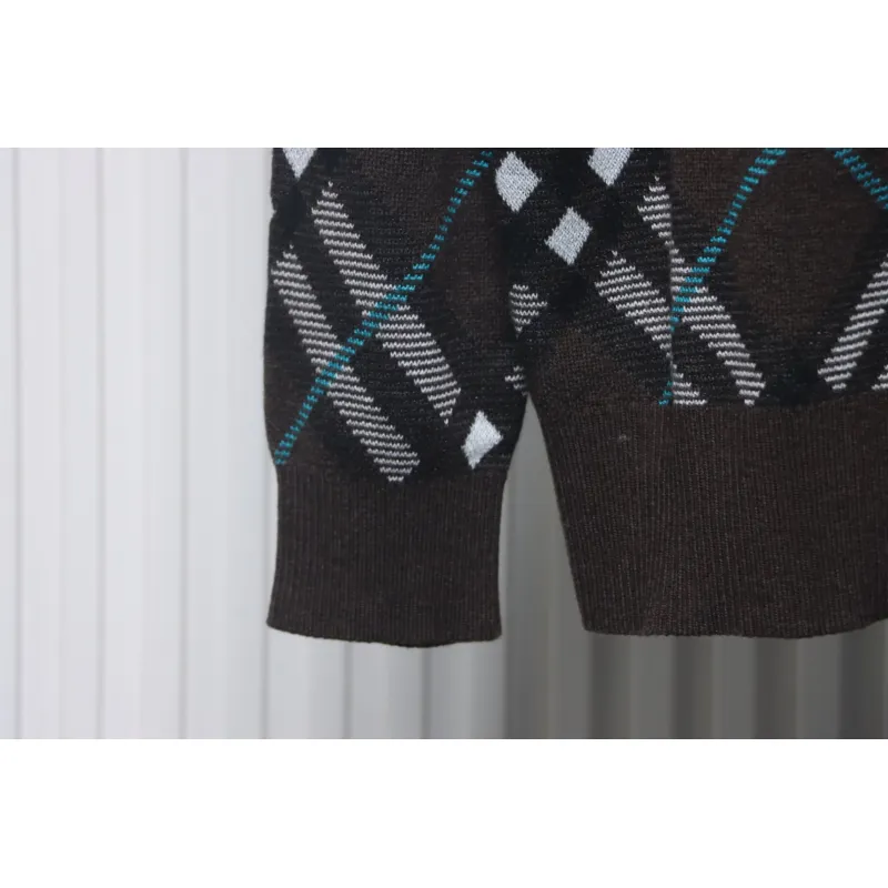 Top Quality Burberry 24Fw Twill Crew Neck Sweater 