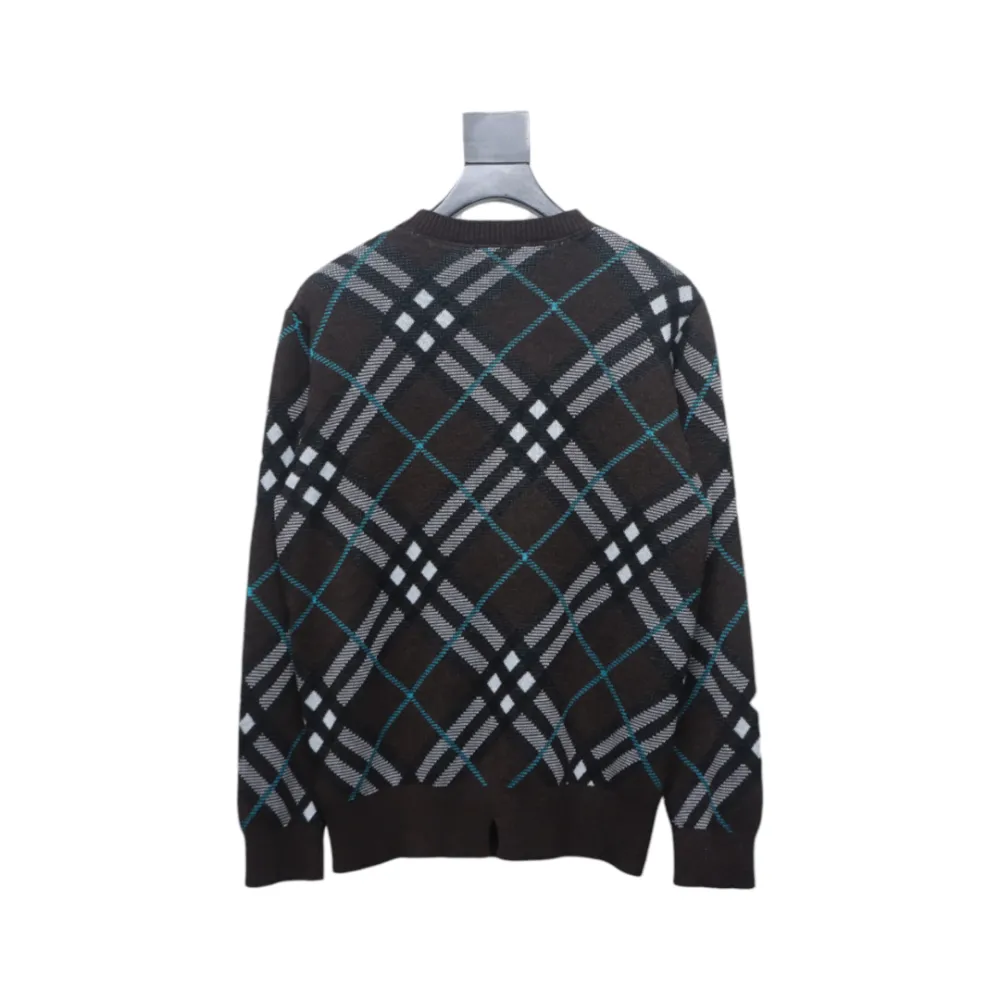 Top Quality Burberry 24Fw Twill Crew Neck Sweater 