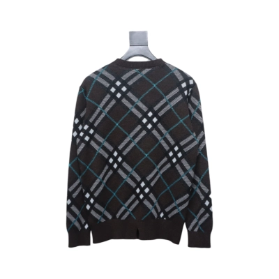 Top Quality Burberry 24Fw Twill Crew Neck Sweater  02