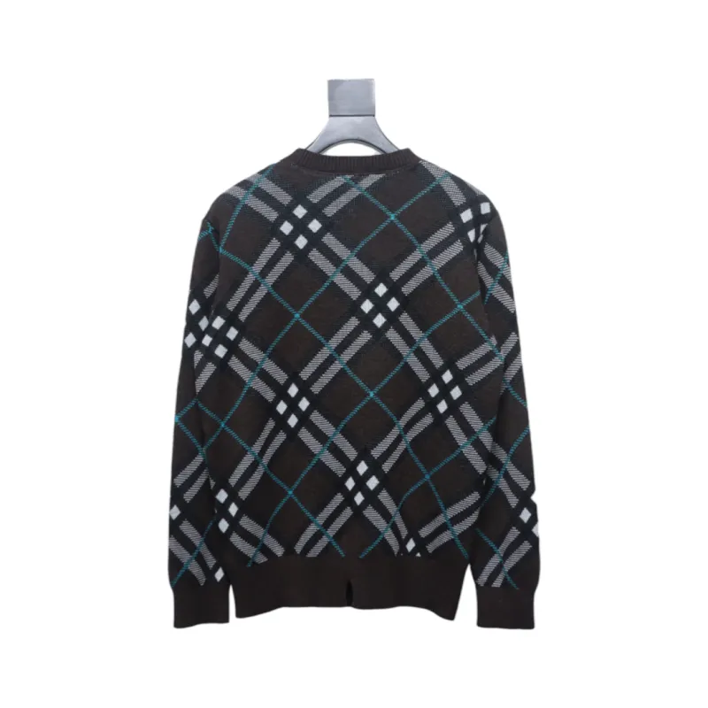Top Quality Burberry 24Fw Twill Crew Neck Sweater 