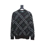 Top Quality Burberry 24Fw Twill Crew Neck Sweater 
