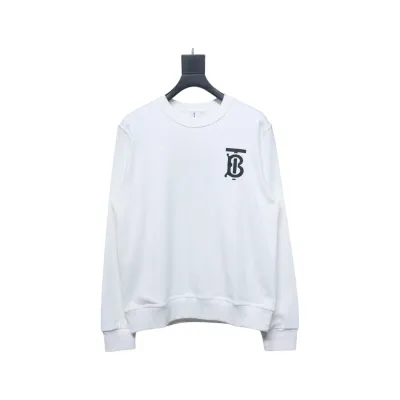 Top Quality Burberry Classic Letter Crew Sweatshirt White  01