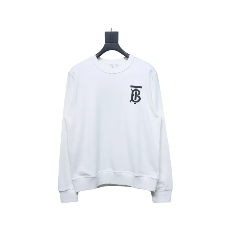 Top Quality Burberry Classic Letter Crew Sweatshirt White 