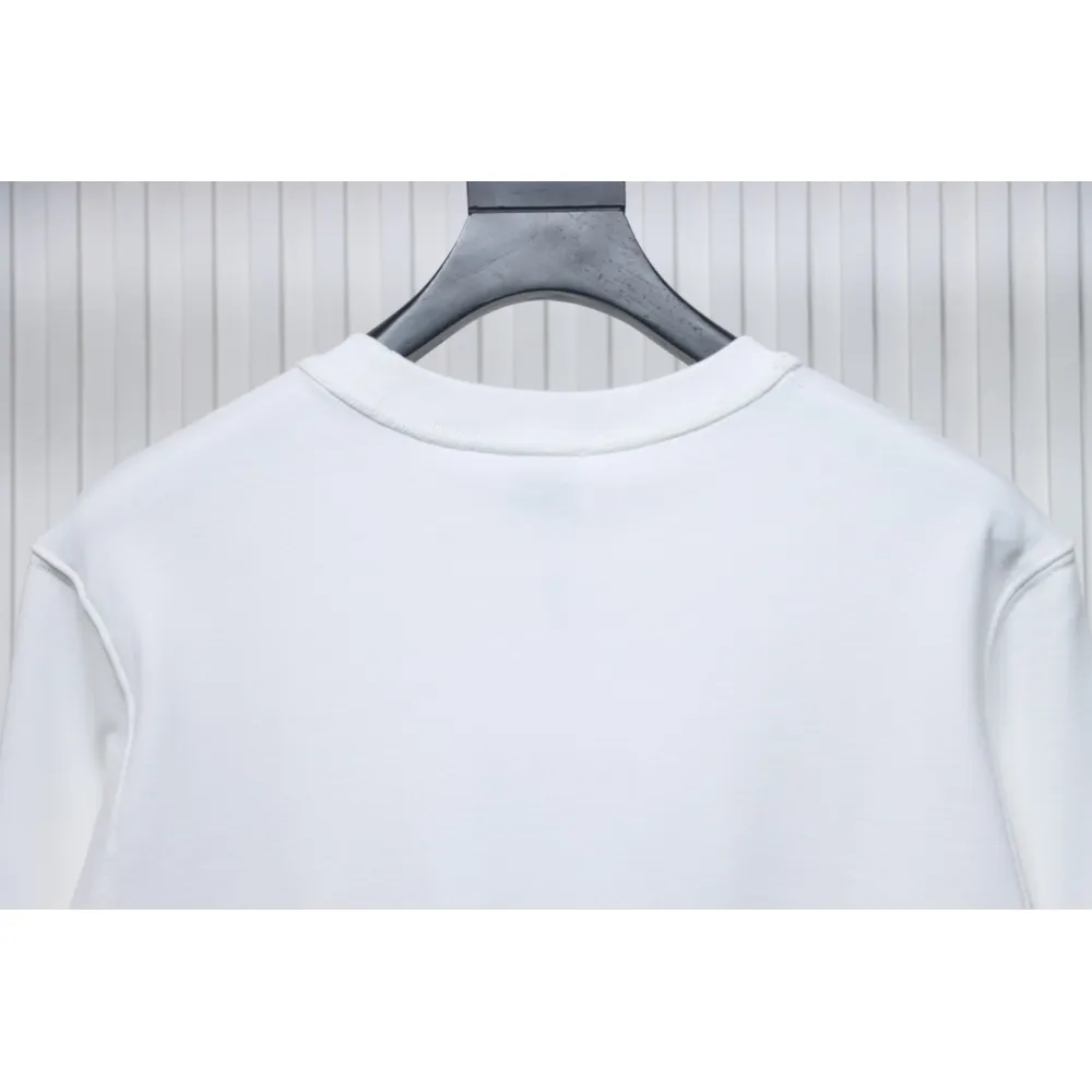 Top Quality Burberry Classic Letter Crew Sweatshirt White 