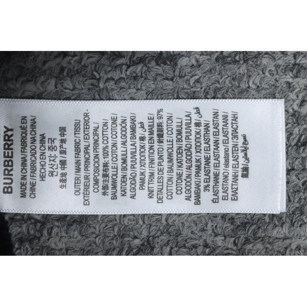 Top Quality Burberry Classic Letter Crew Sweatshirt Black 