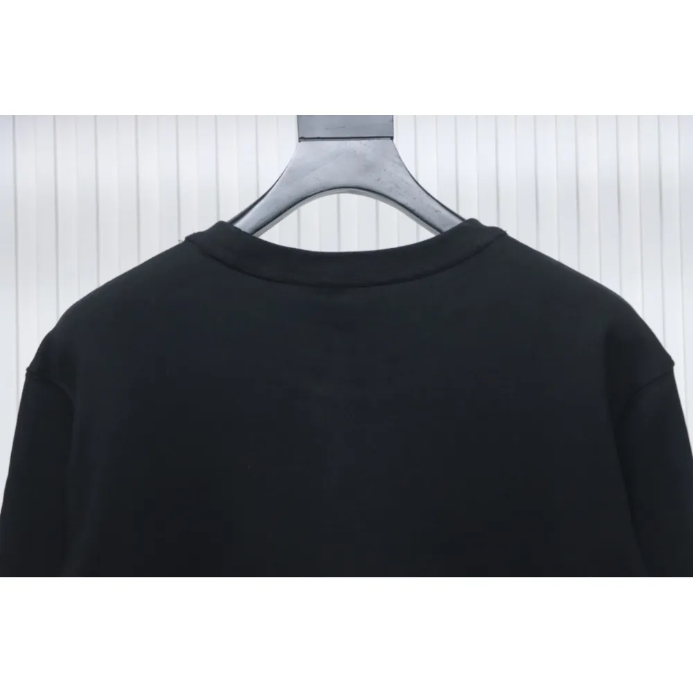 Top Quality Burberry Classic Letter Crew Sweatshirt Black 