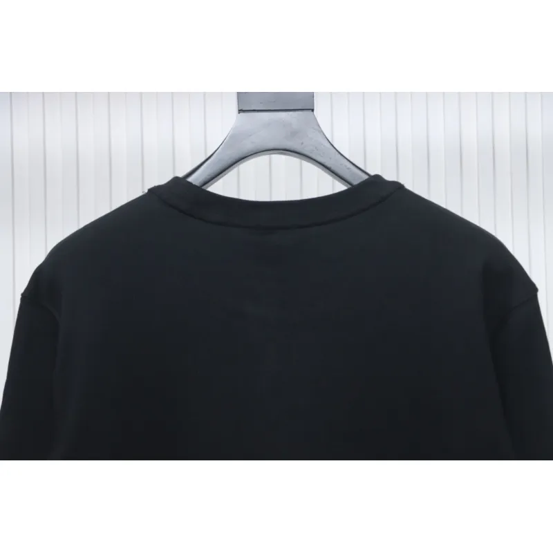 Top Quality Burberry Classic Letter Crew Sweatshirt Black 
