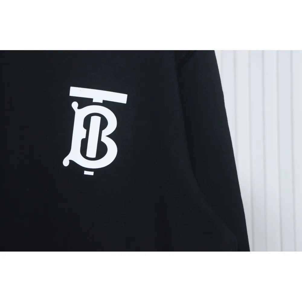 Top Quality Burberry Classic Letter Crew Sweatshirt Black 