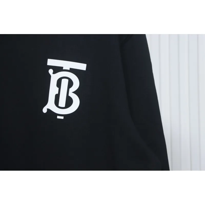 Top Quality Burberry Classic Letter Crew Sweatshirt Black 