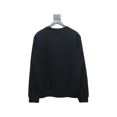     Burberry Classic Letter Crew Sweatshirt Black  02