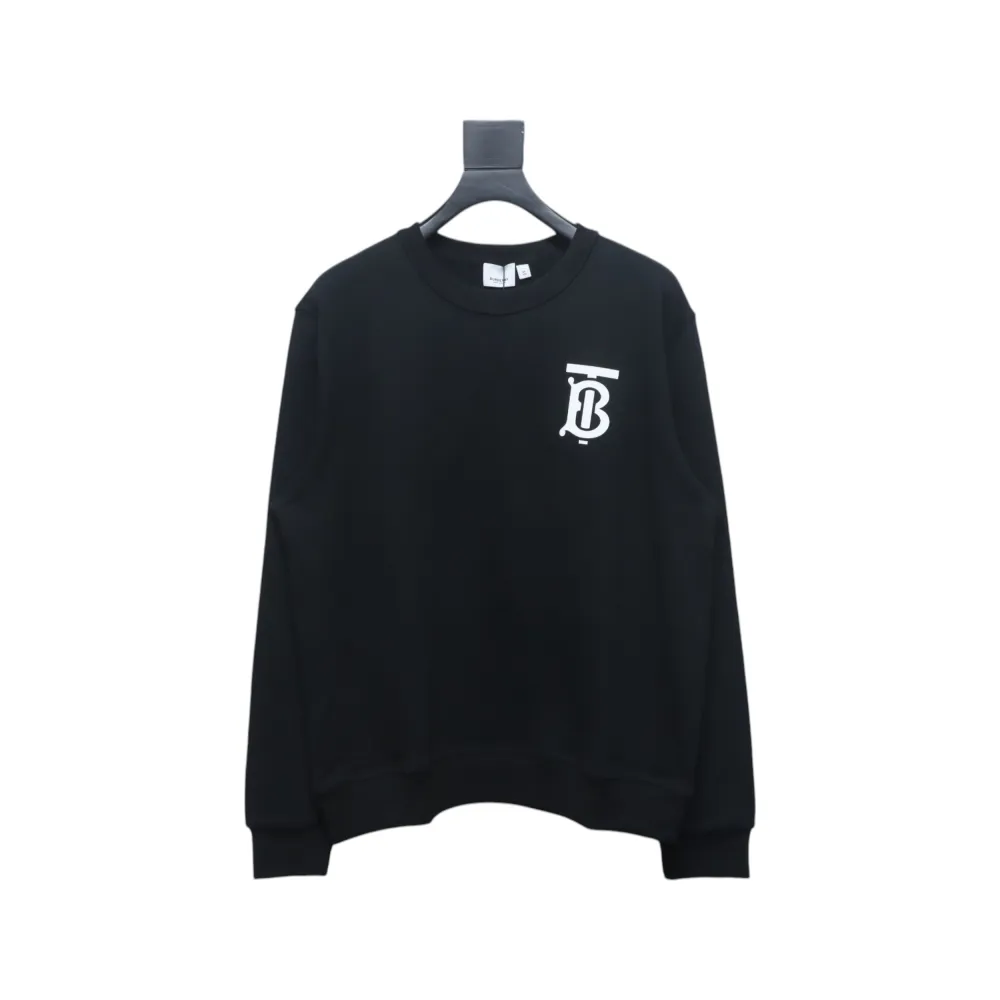 Top Quality Burberry Classic Letter Crew Sweatshirt Black 