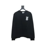 Top Quality Burberry Classic Letter Crew Sweatshirt Black 