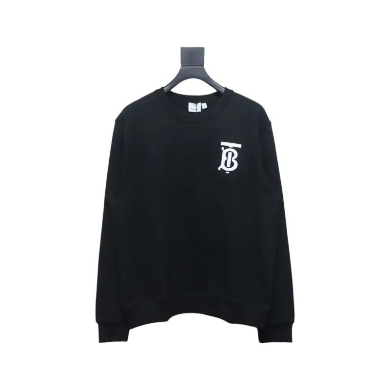 Top Quality Burberry Classic Letter Crew Sweatshirt Black 