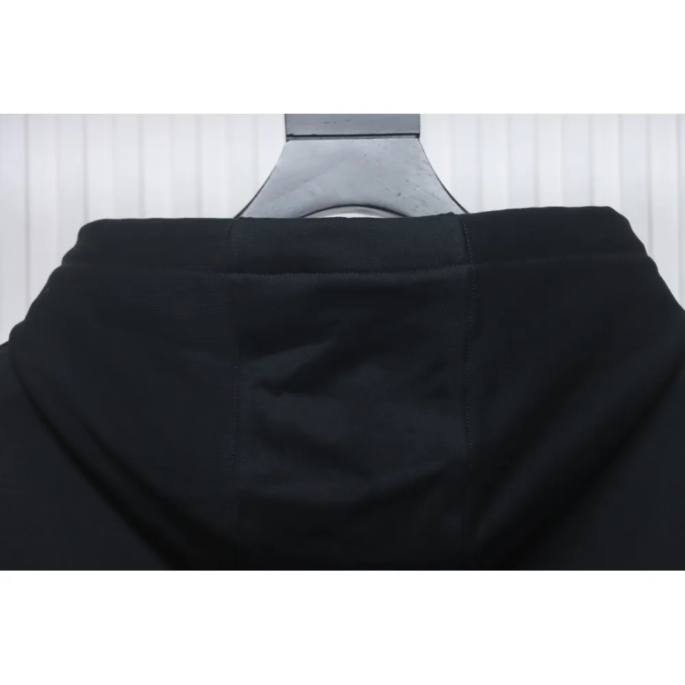 Top Quality Burberry Classic Letter Embossed Hoodie Black 