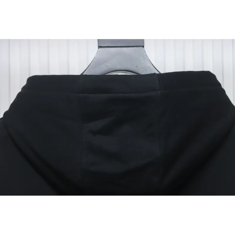 Top Quality Burberry Classic Letter Embossed Hoodie Black 