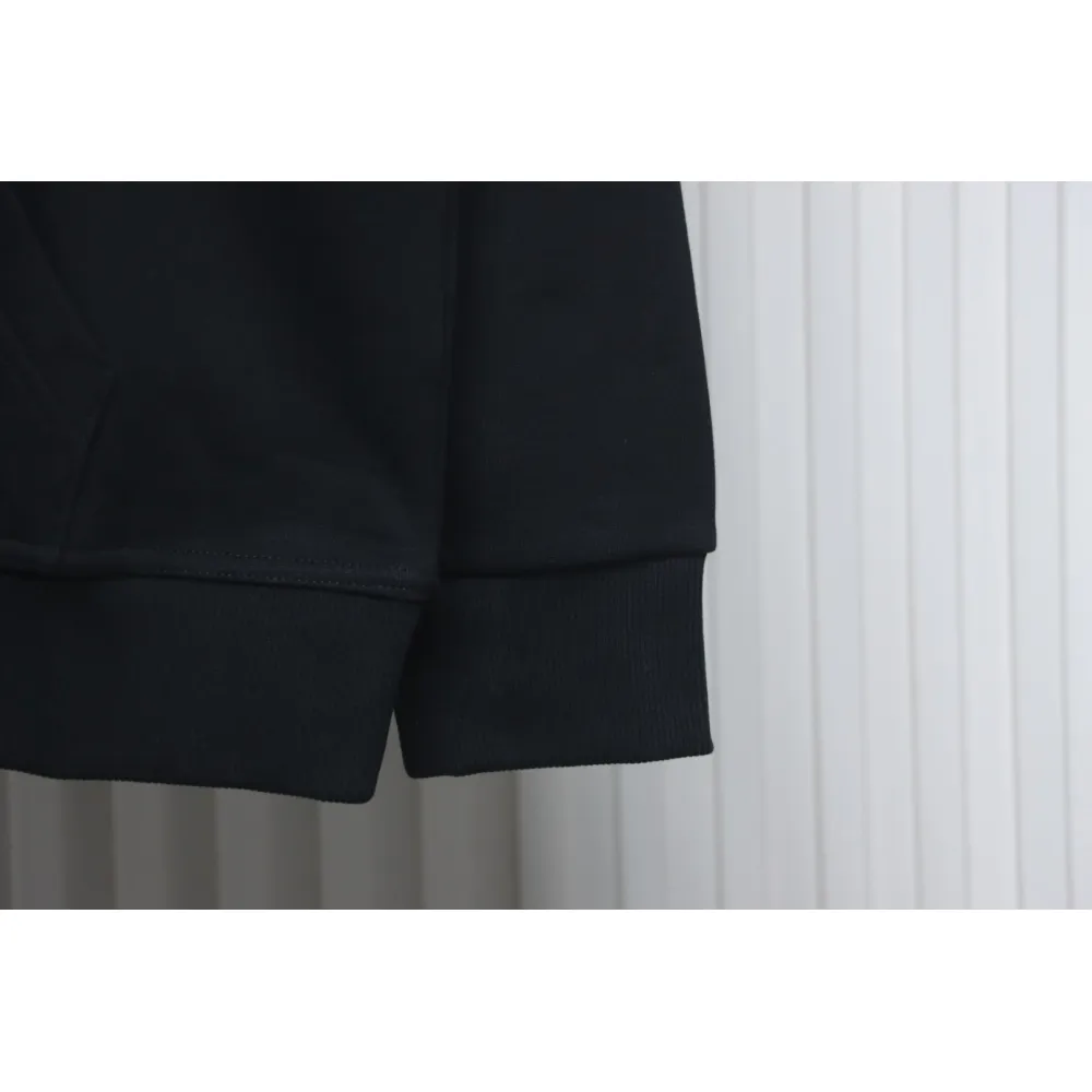 Top Quality Burberry Classic Letter Embossed Hoodie Black 