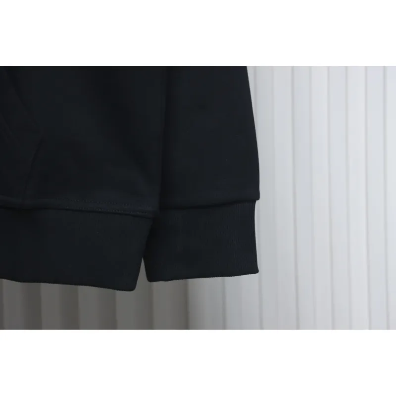 Top Quality Burberry Classic Letter Embossed Hoodie Black 
