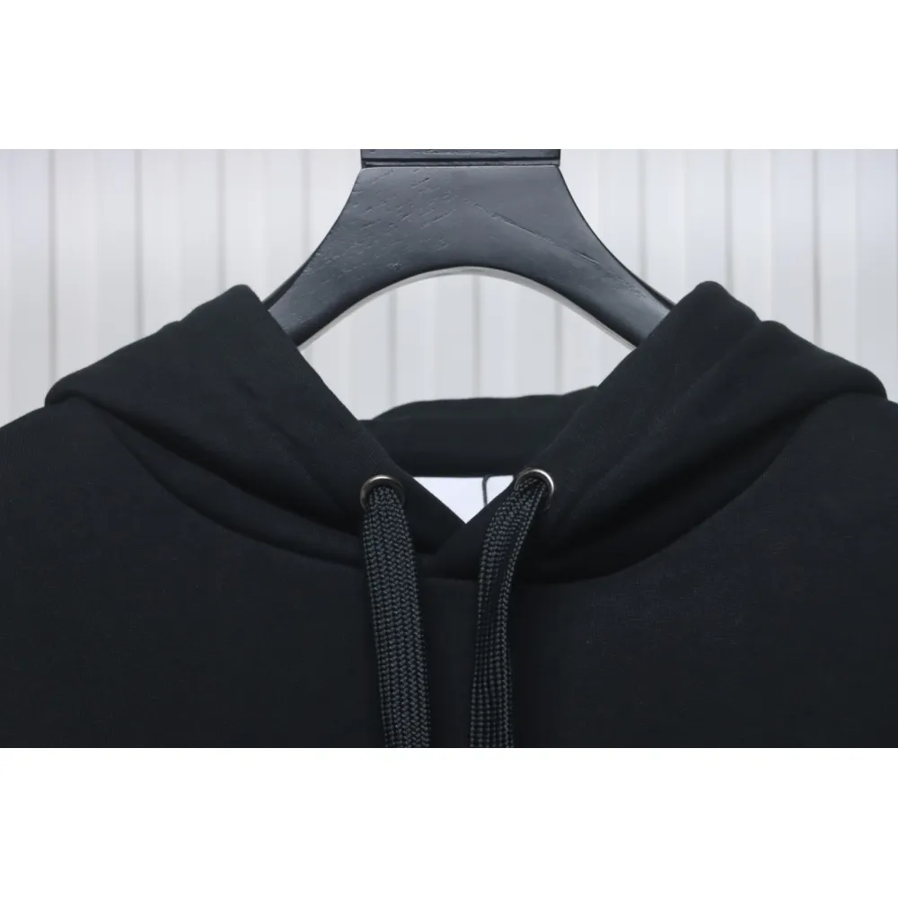 Top Quality Burberry Classic Letter Embossed Hoodie Black 