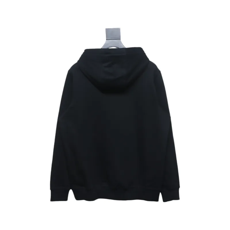 Top Quality Burberry Classic Letter Embossed Hoodie Black 
