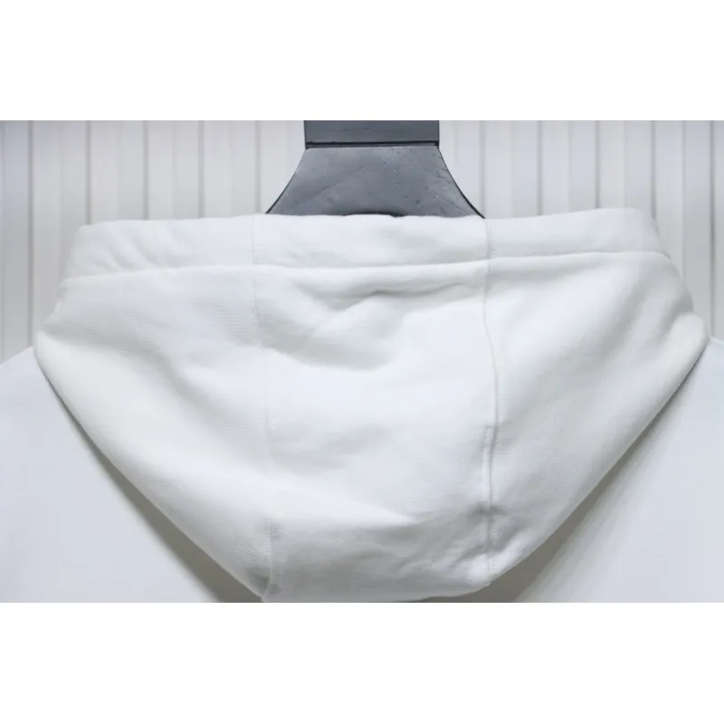 Top Quality Burberry Classic Letter Embossed Hoodie White 