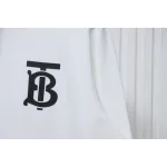 Top Quality Burberry Classic Letter Embossed Hoodie White 