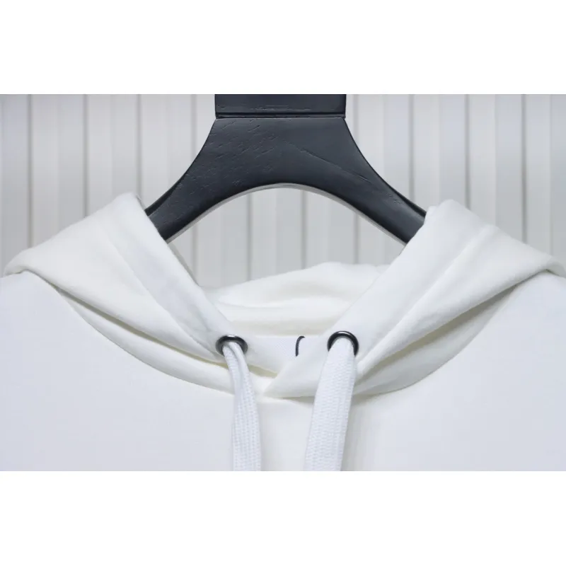 Top Quality Burberry Classic Letter Embossed Hoodie White 