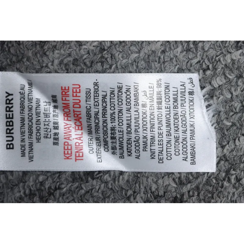 Top Quality Burberry Classic Letter Print Hooded Sweater 