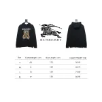 Top Quality Burberry Embroidered Bear Hoodie Black 