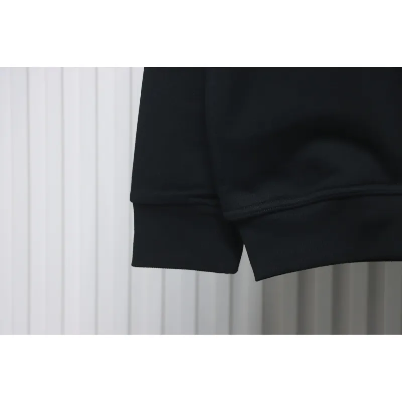 Top Quality Burberry Embroidered Bear Hoodie Black 