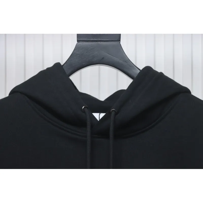 Top Quality Burberry Embroidered Bear Hoodie Black 