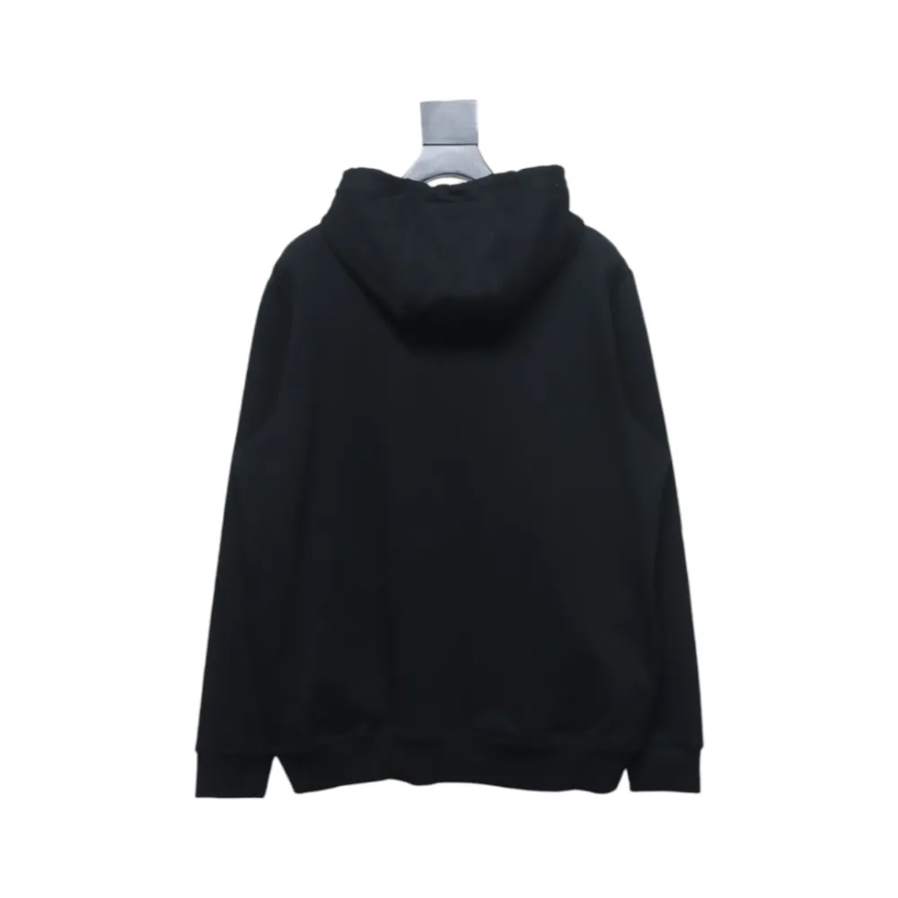 Top Quality Burberry Embroidered Bear Hoodie Black 
