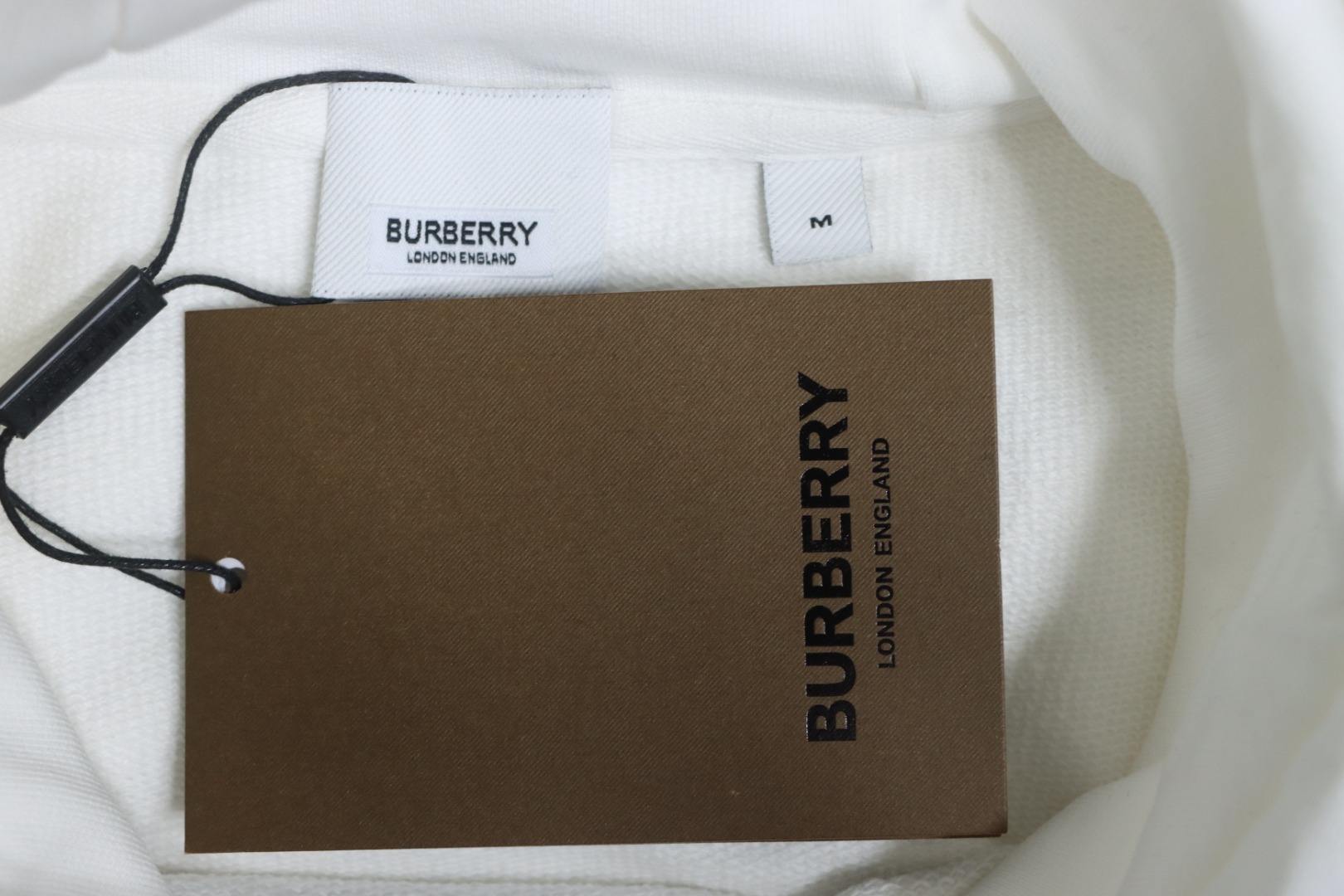     Burberry Embroidered Bear Hoodie White 